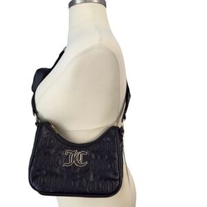 NWT Juicy Couture Crossbody Hobo Bag Pink League Logo & Coin Pouch $79 New Gift